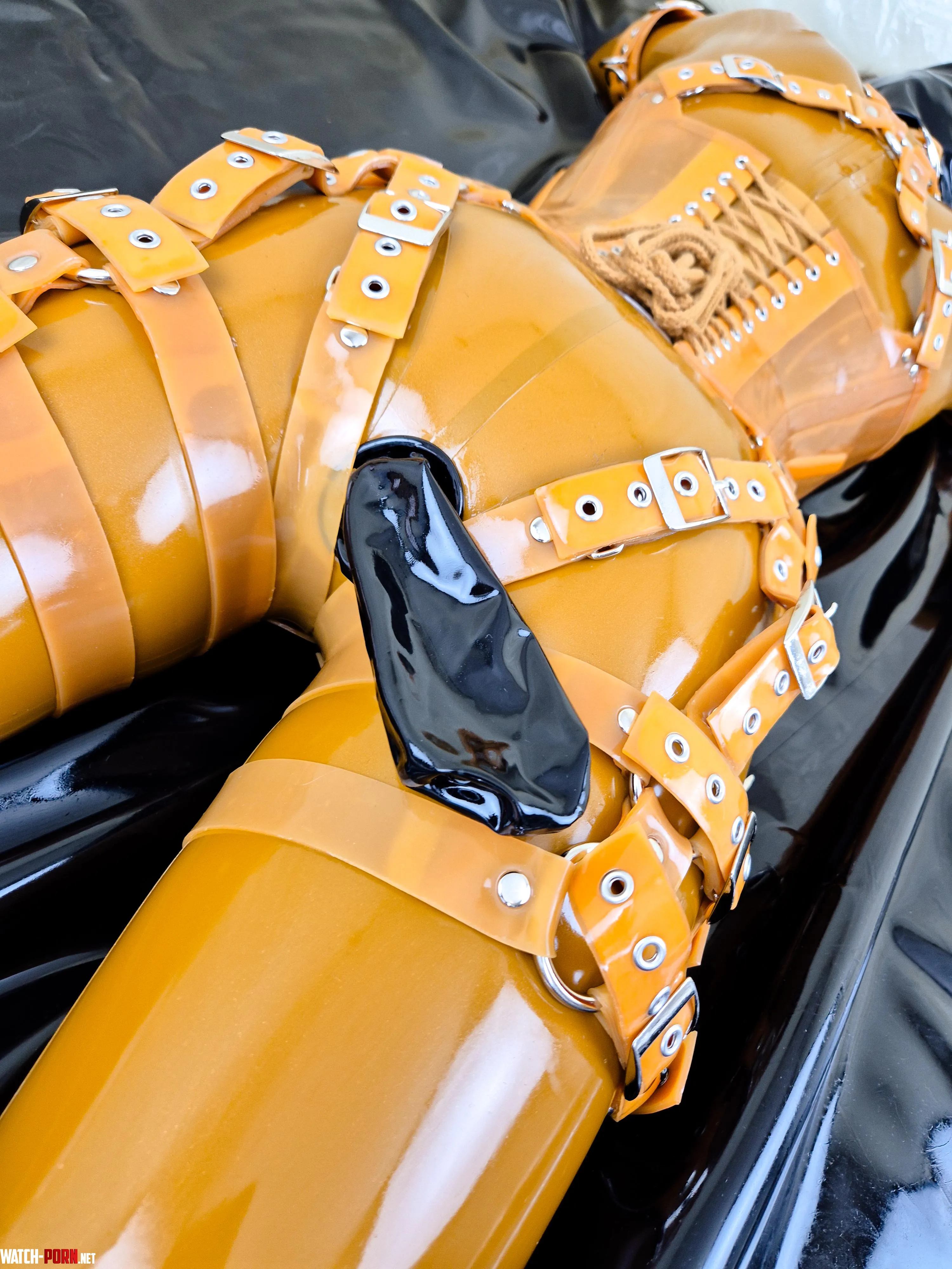 That's the anal condom, the vaginal ones are a bit shorter [F] by LatexLovingLady