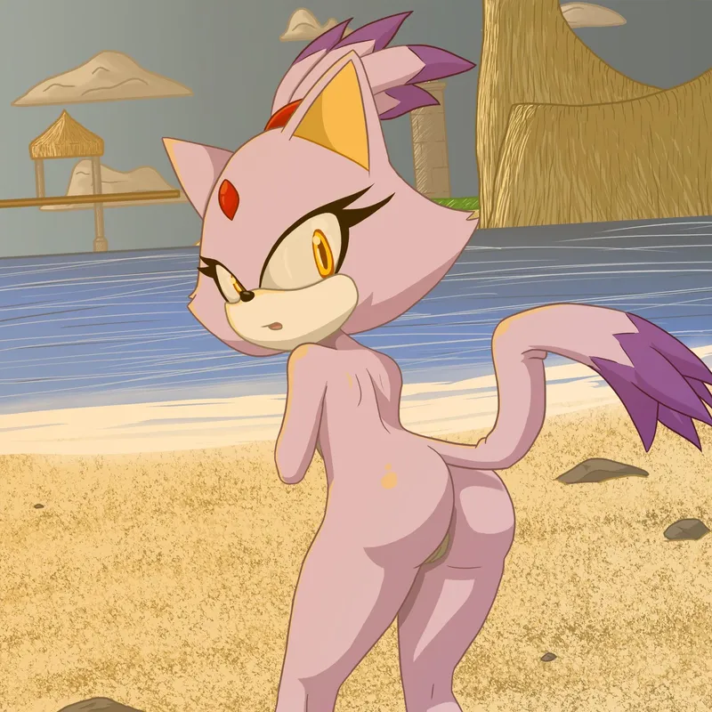 Thumbnail Blaze's Beach Adventure: Nude Intrigue by Naughtywitch