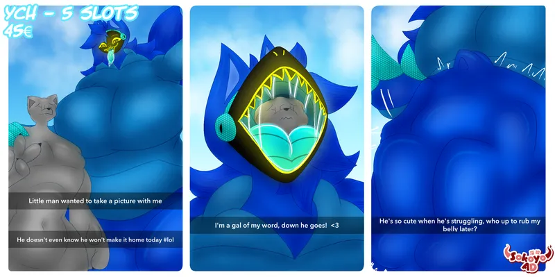 Thumbnail Snap Story YCH Promo by Sokoyo OwO | Vore Promotions