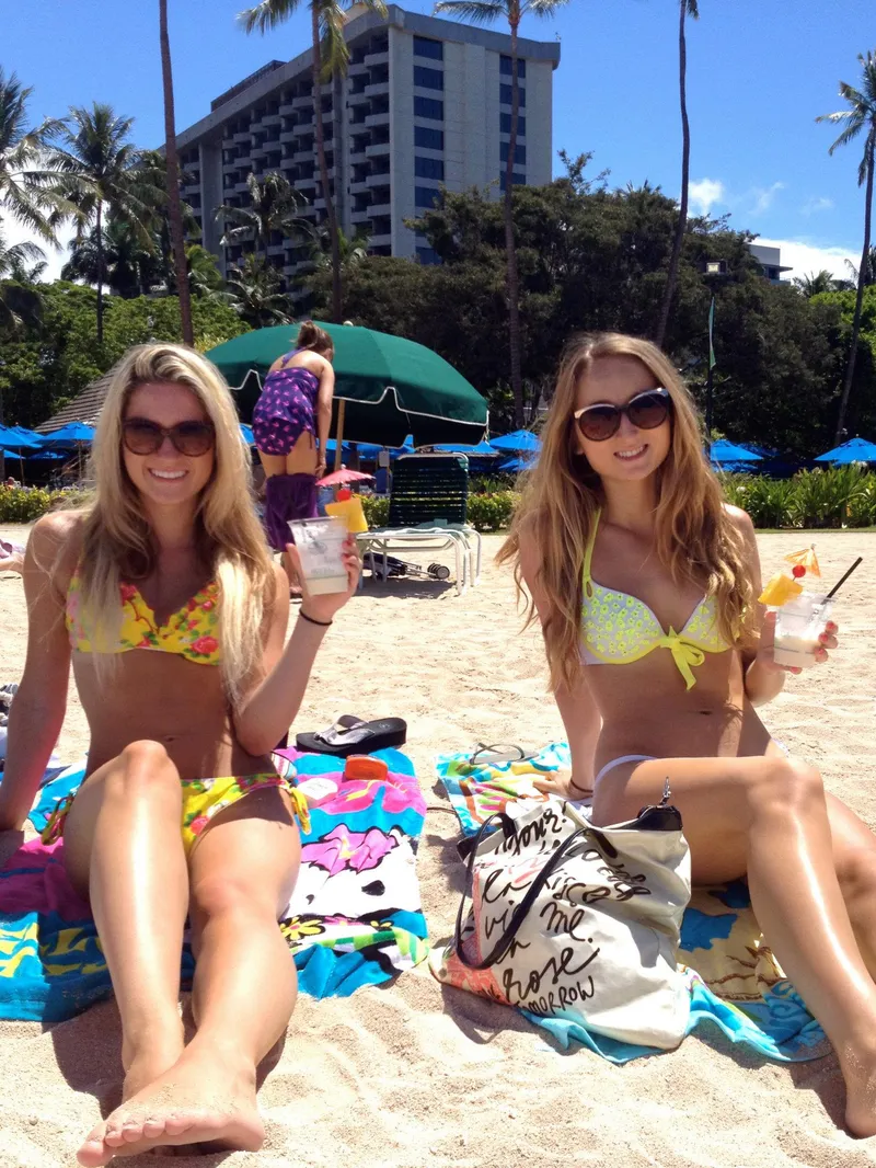 Thumbnail ll27ll's Blondes in Yellow Bikinis and Cocktails - a Must-See!