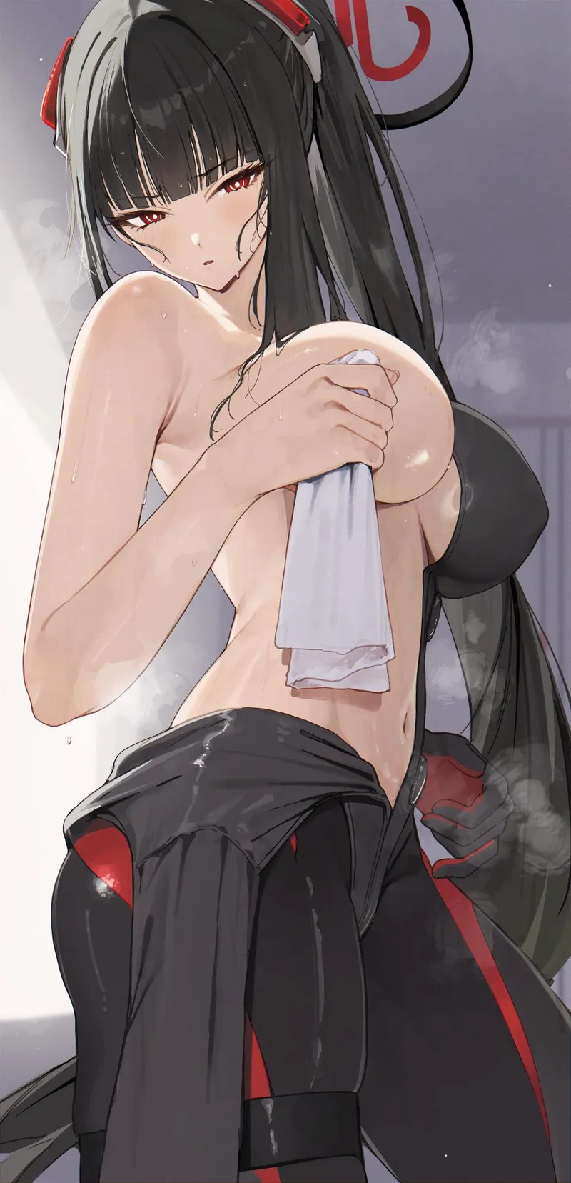 Thumbnail Witness Rio's Transformation After Battle by konosubak | animebodysuits