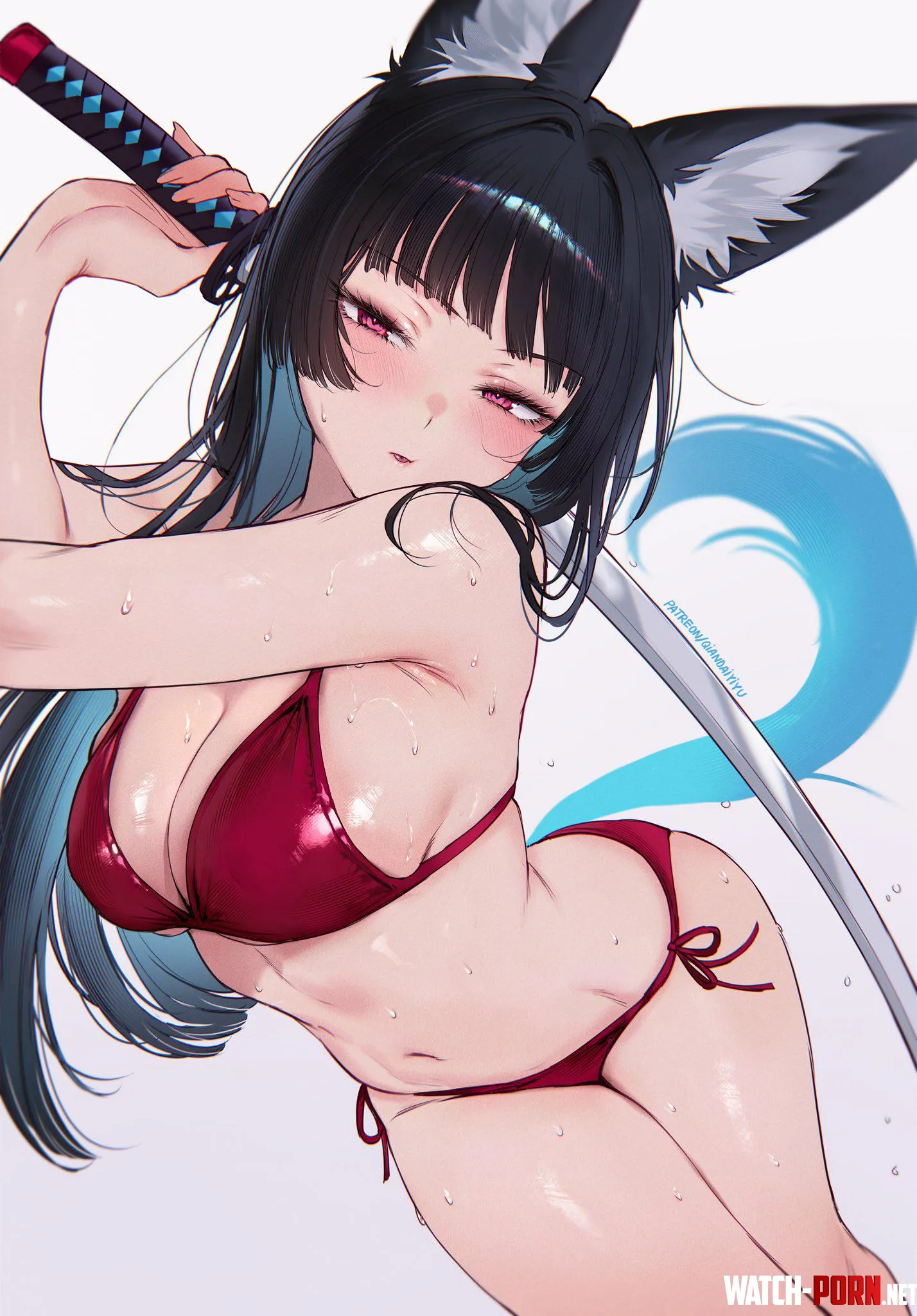 Miyabi in red [Zenless Zone Zero] by xSoulsaber