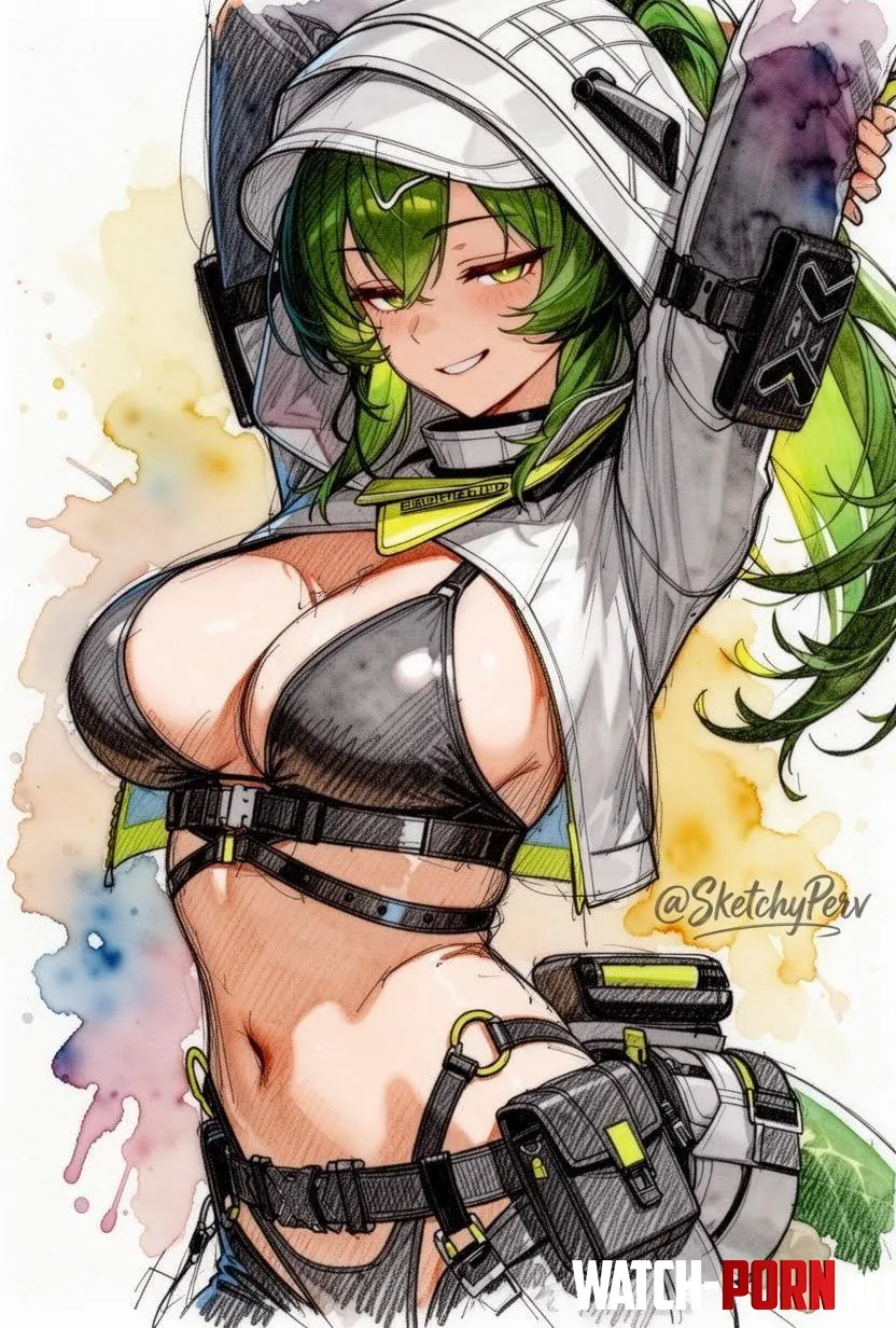 Fluorite - The Green Goddess (SketchyPerv) [Arknights Endfield] by TwilightPearl_