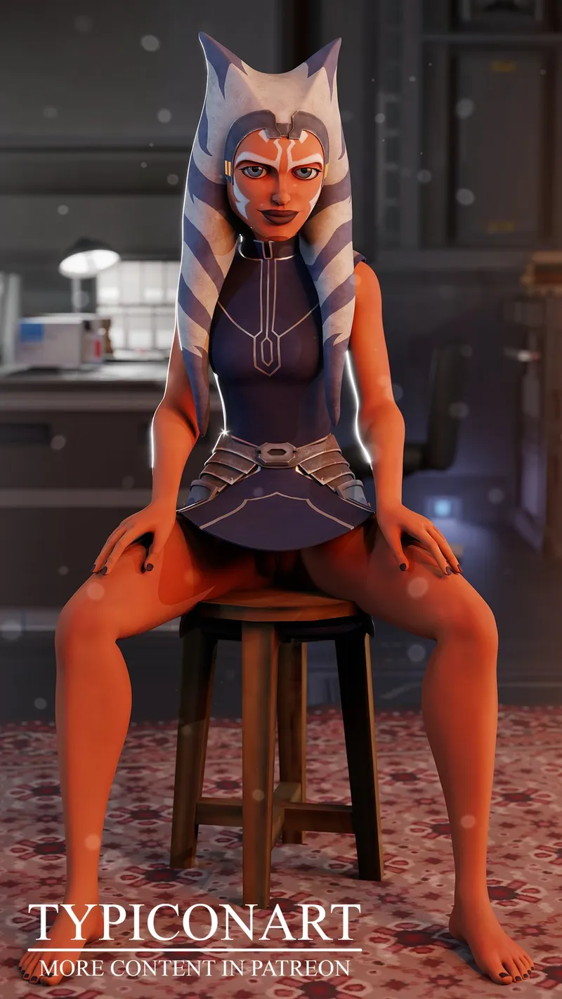 Thumbnail Poke-Oji Showcases Ahsoka in a Pinup Style in starwarsnsfw