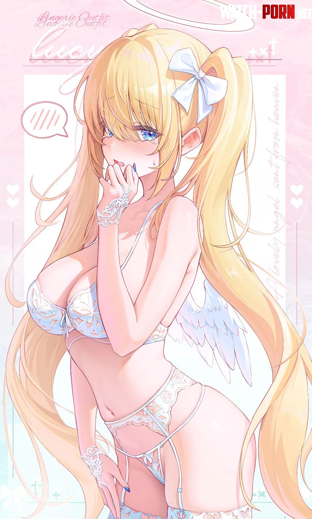 Shy girl wearing fancy lingerie by marxsander2016