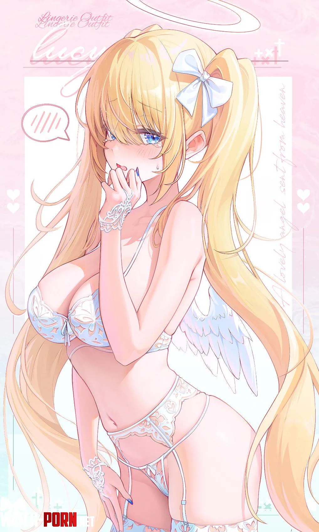 Shy girl wearing fancy lingerie [Original] by marxsander2016