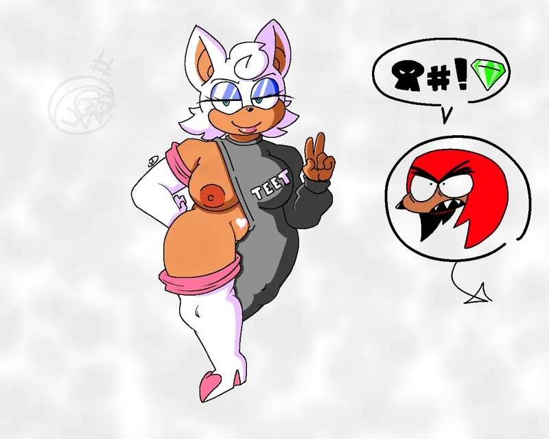 Thumbnail Wanderer-Dan-Reddit Tackles Rouge's Strategy for Emerald - SonicPorn Exclusive