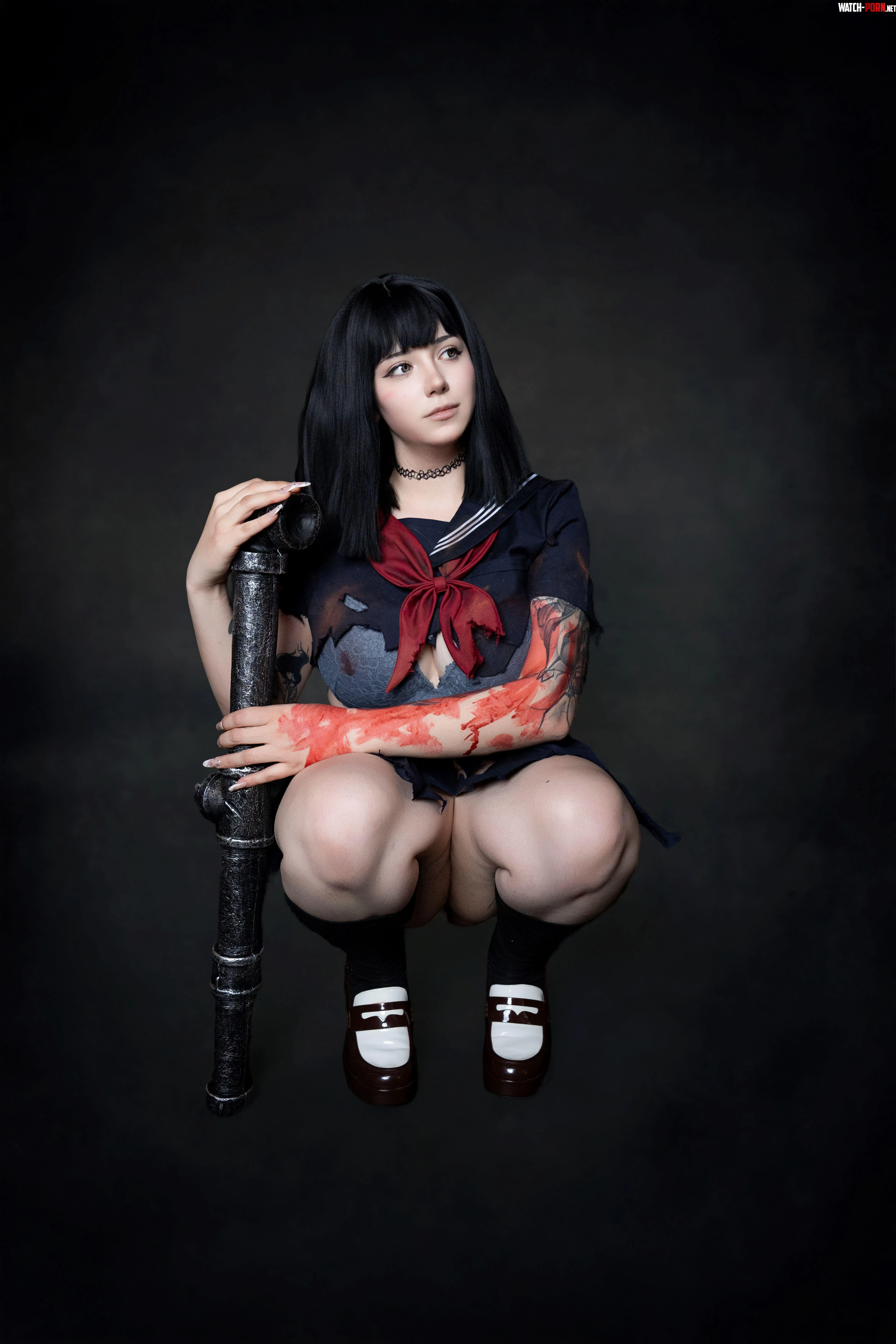 Thick Hinako Shimizu by me (Kuroitsne) by Kurokitsunexcos