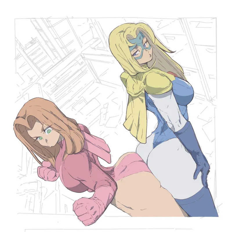 Thumbnail Intense Action: Atom Eve & Blonde Blazer Team Up | Bazaarthrone | Rule34 Category