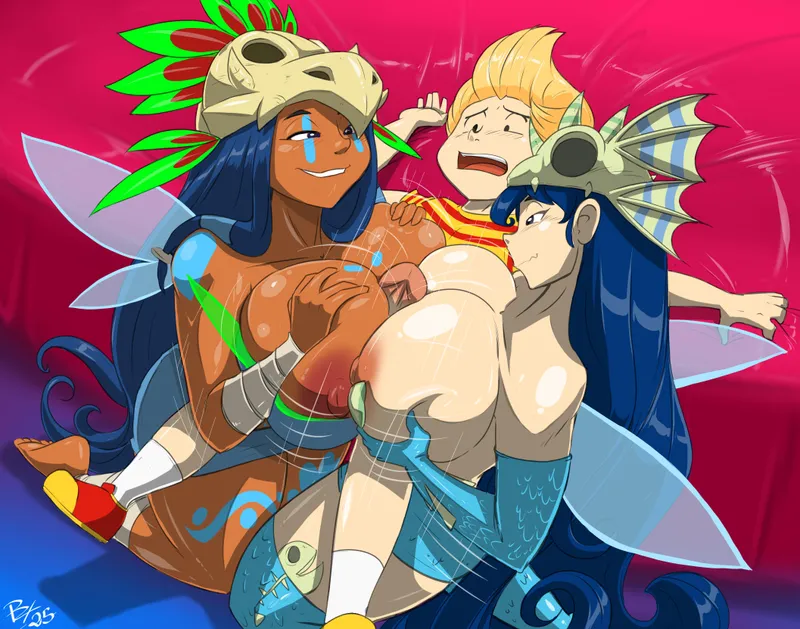 Thumbnail Paizuri with goddesses by xJets