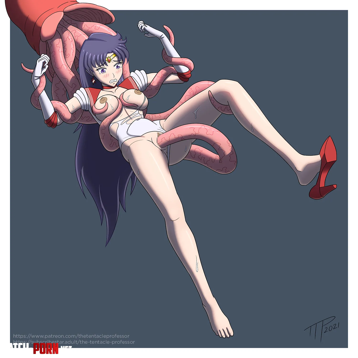 Sailor Mars in trouble! (TheTentacleProfessor) [Sailor Moon] by EnigmusPrime