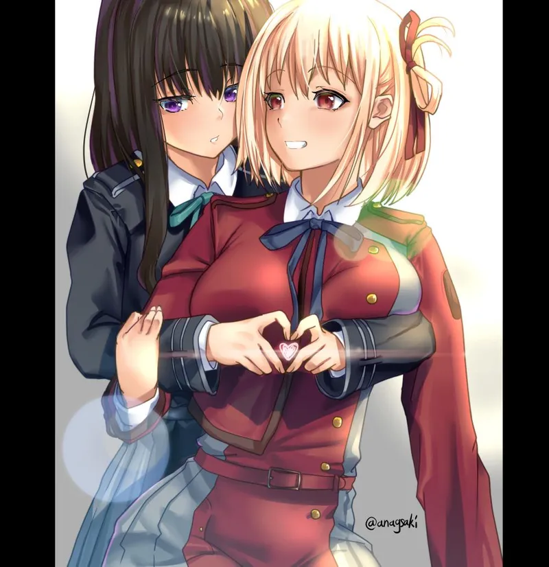 Thumbnail Yuri Delight: Chisato & Takina in Lycoris Recoil by Attacking_Diarrhea