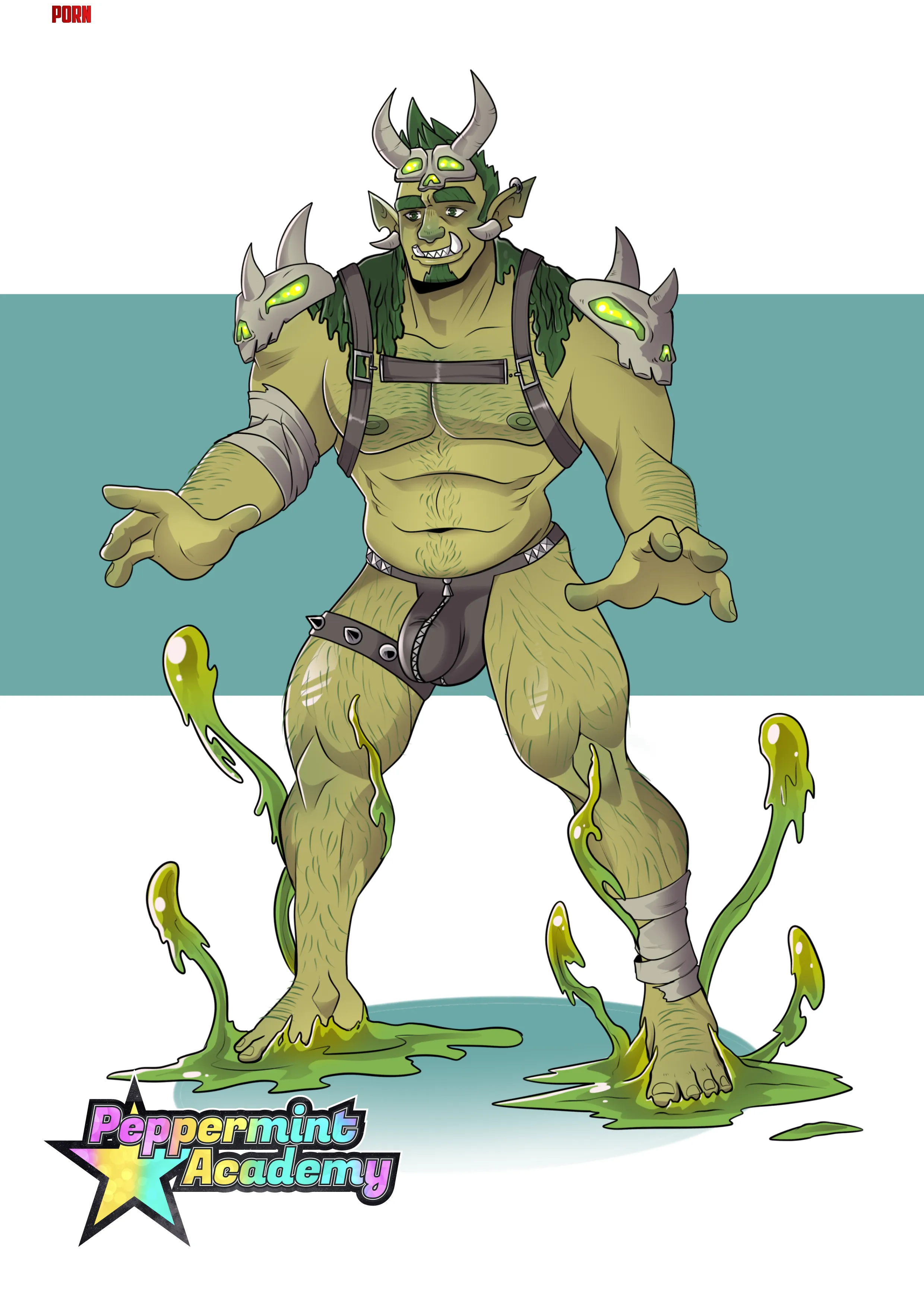 New boss character for Peppermint Academy (by me) by astralnight017