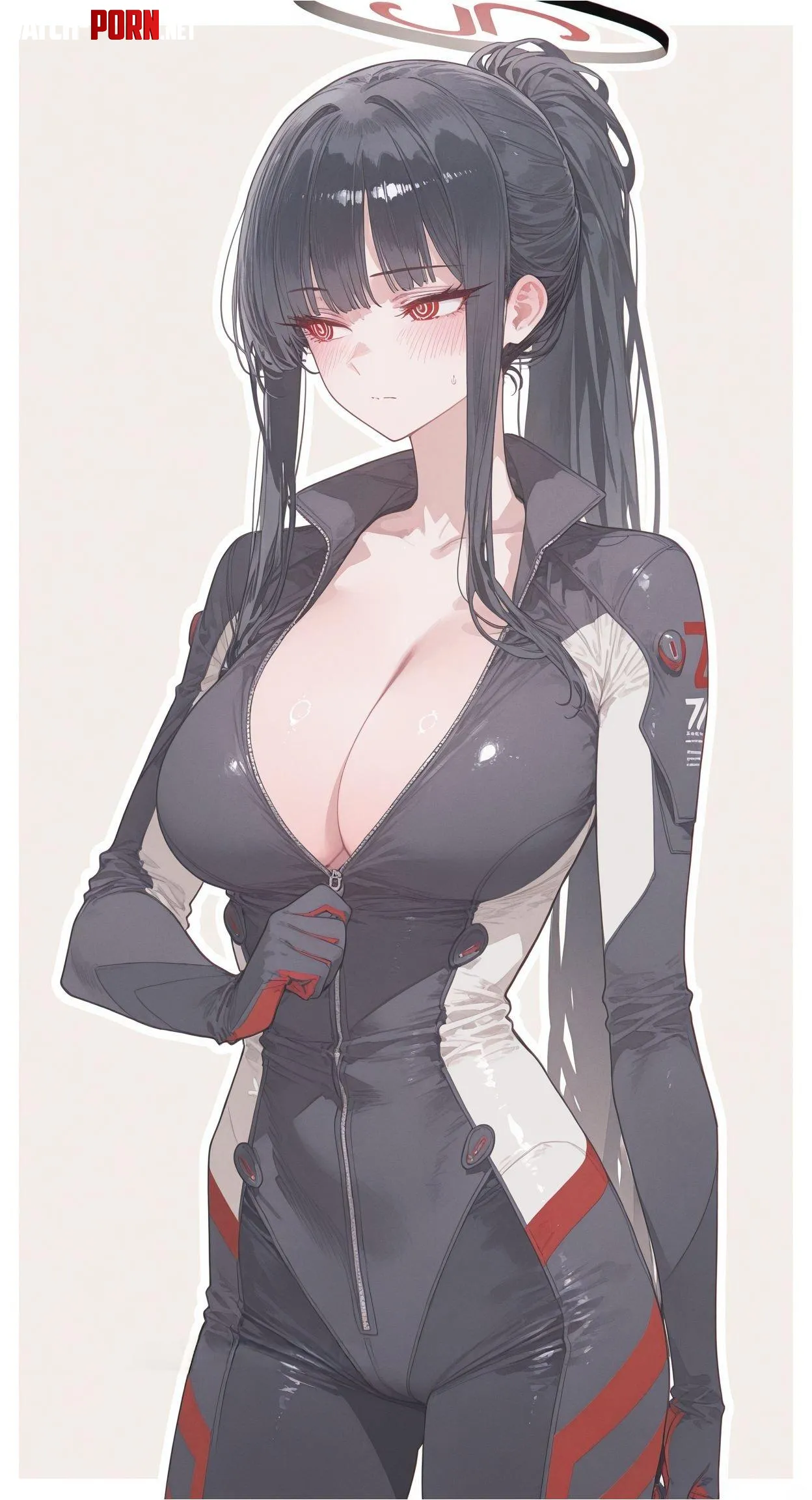 Rio Unzipping [Blue Archive] by WoolsonDaSheep