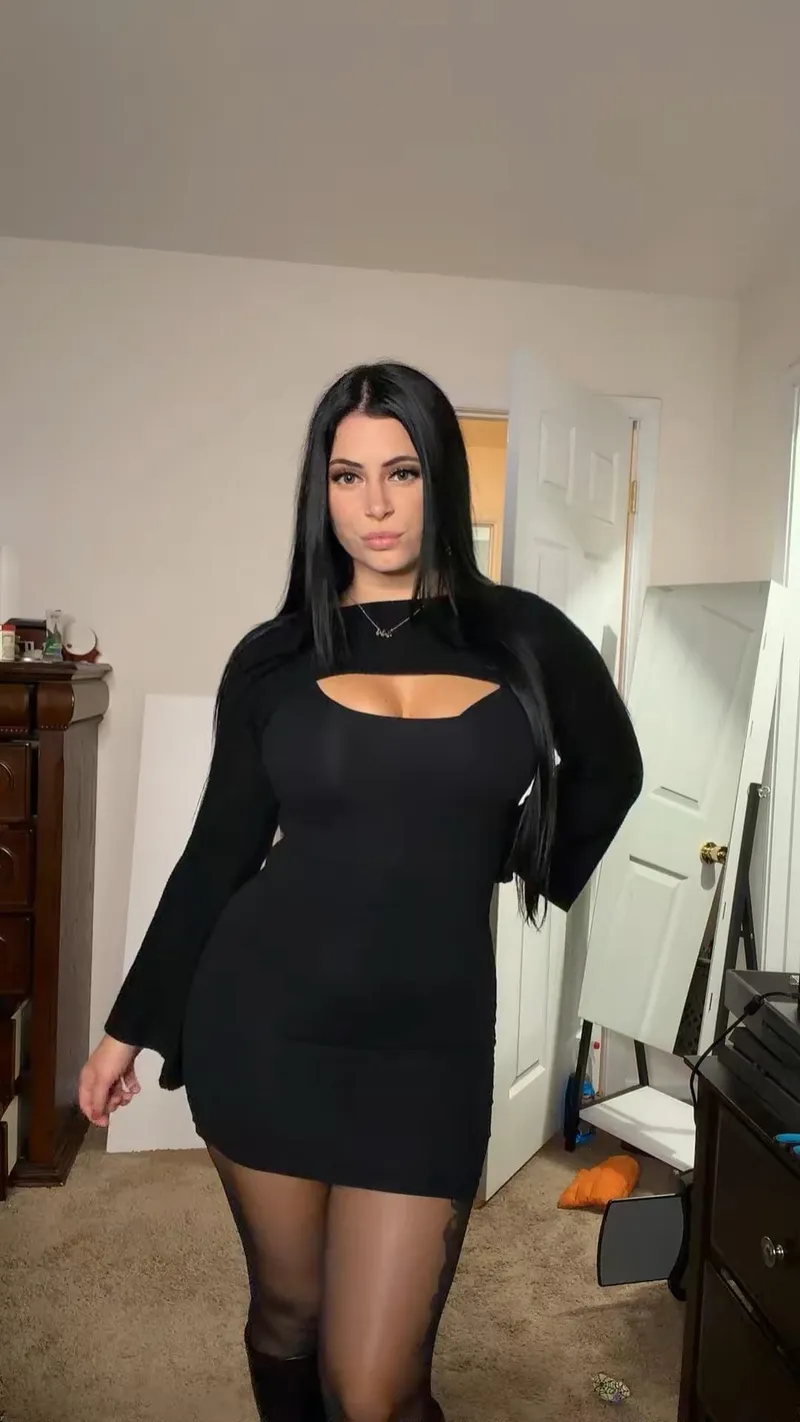 Thumbnail Xcarlymay Experiences the Allure of Bodycon Dresses in a Tightdresses Journey