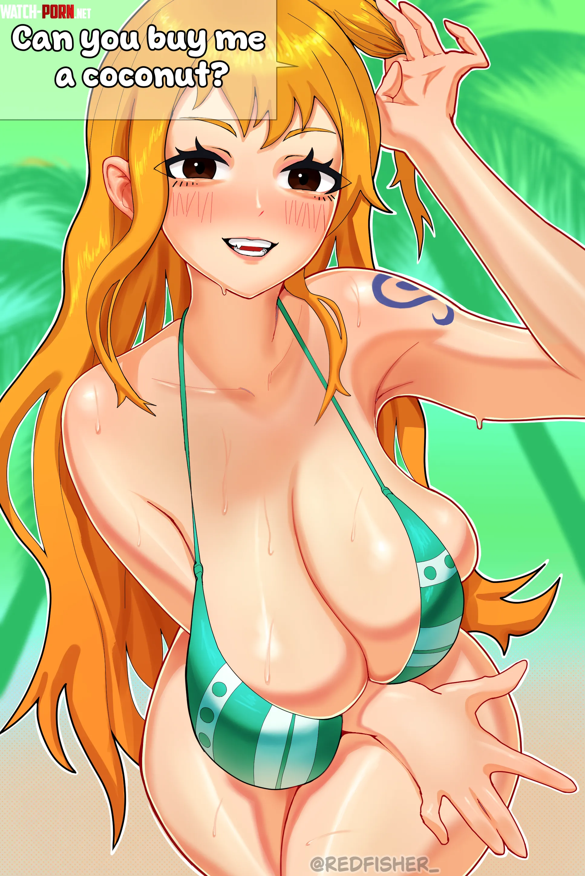 Nami need a coconut (redfisher) [One Piece] by PeAuLeSo