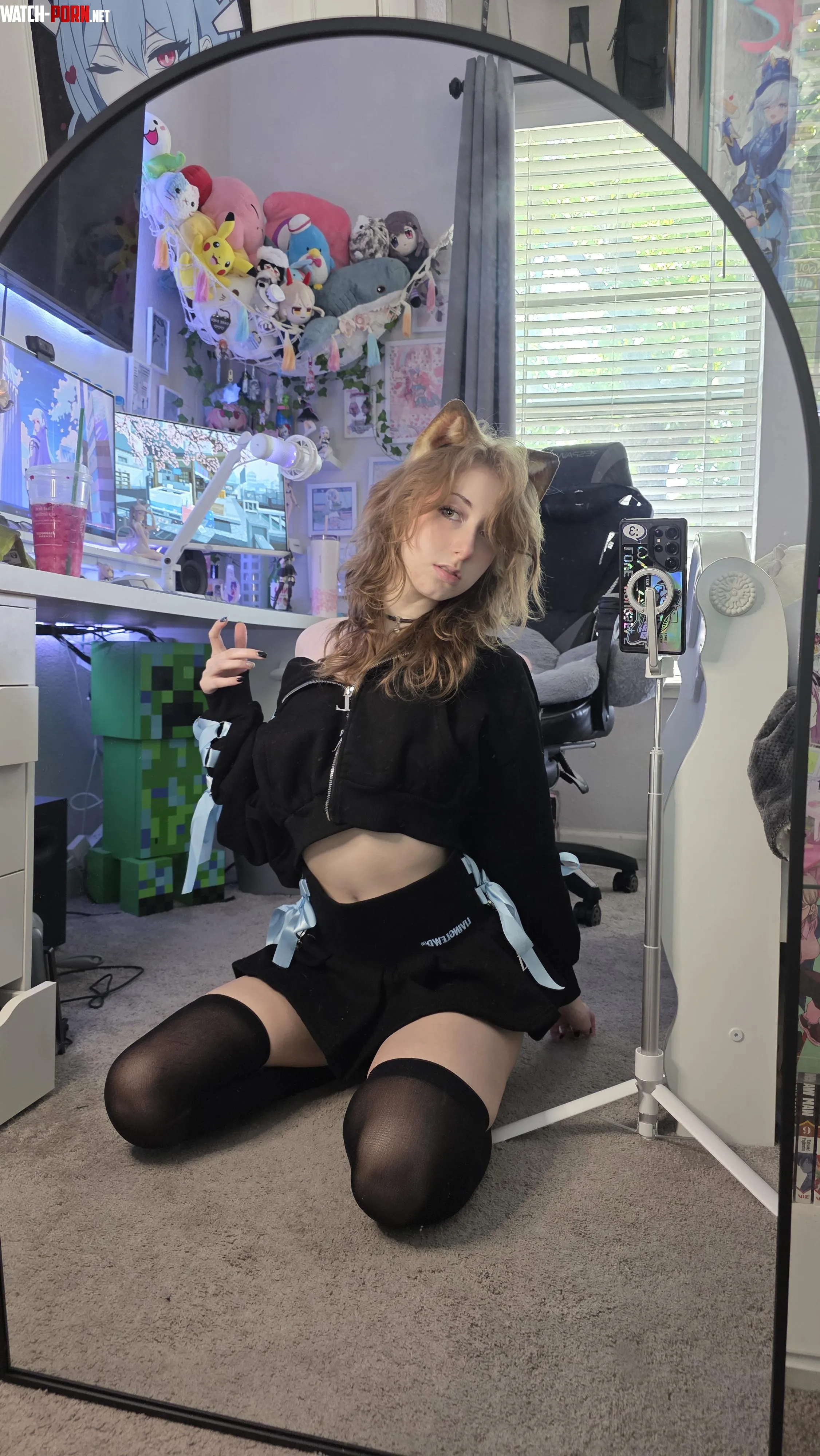 cropped hoodie :33 by LuvlessKitty