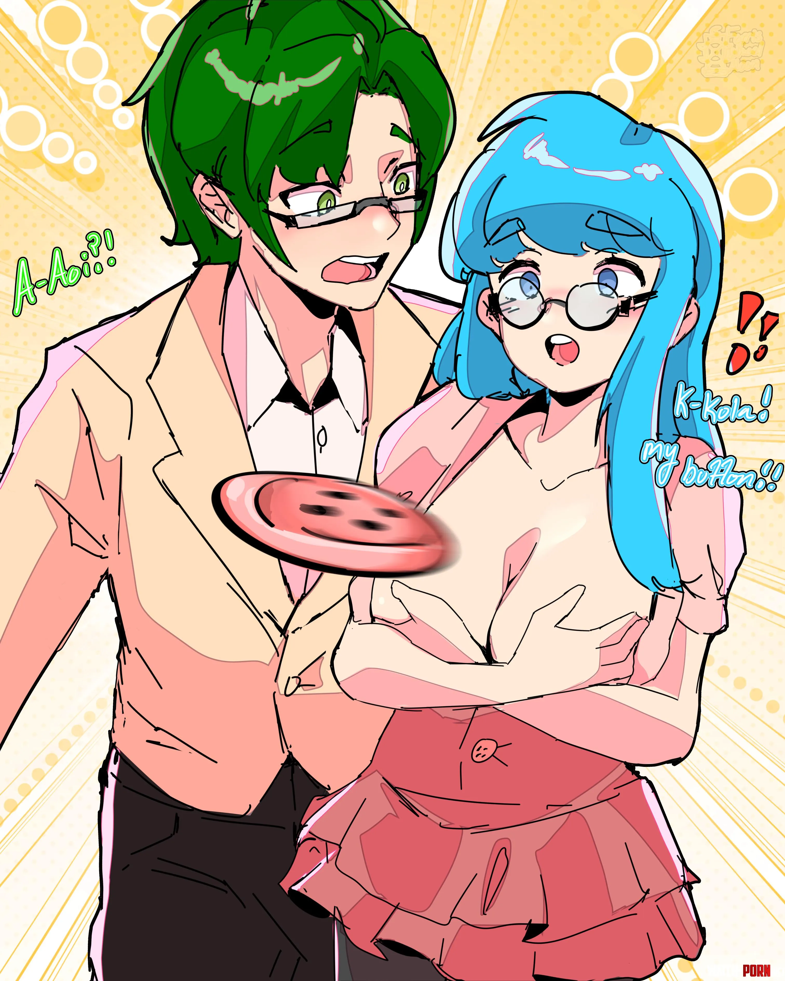 Aoi's Button Popped | Art FerrisWheelMoon by ferriswheelmoon