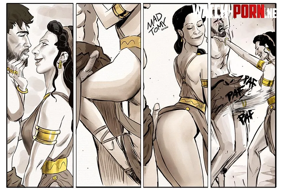 Tha Roman princess and  the gladiator by MadTomyArt