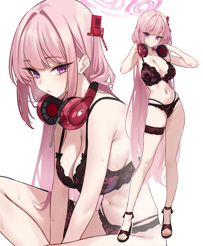 Thumbnail Explore Eimi's Lingerie - A Blue Archive Ecchi Delight