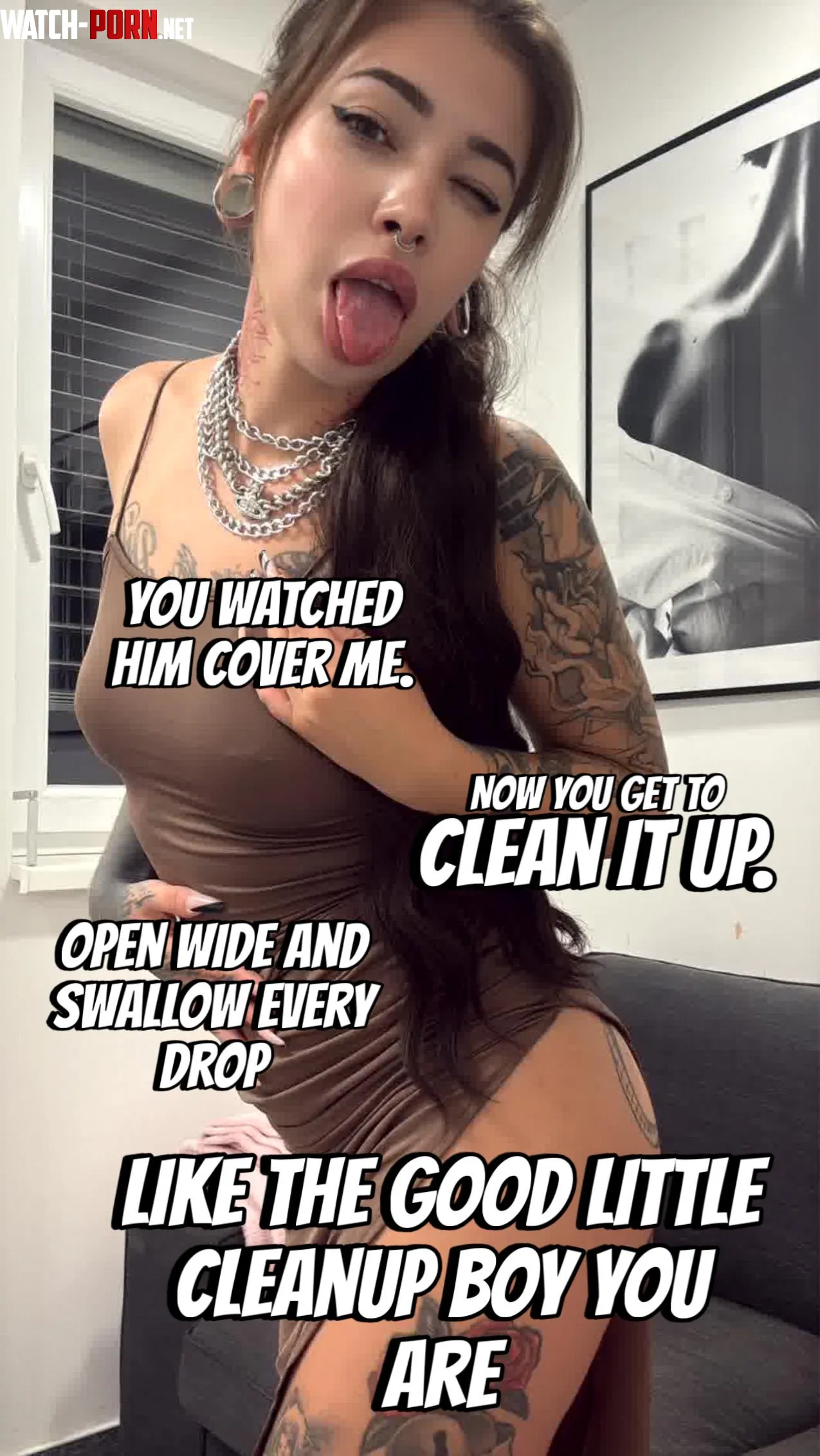 You watched him cover me, now you get to swallow every drop by cuteMerry