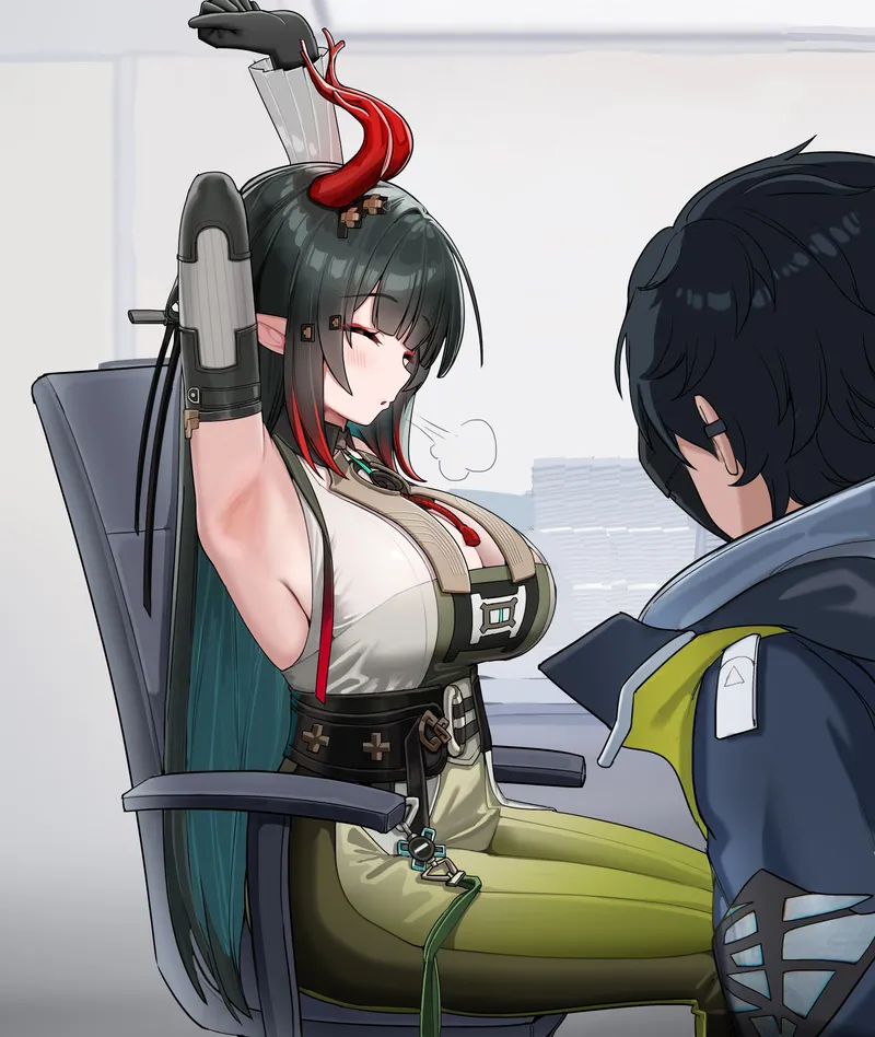 Thumbnail Arknights' Enchanting Zhuang Fangyi by TheRoySez | TheRoySez | animearmpits