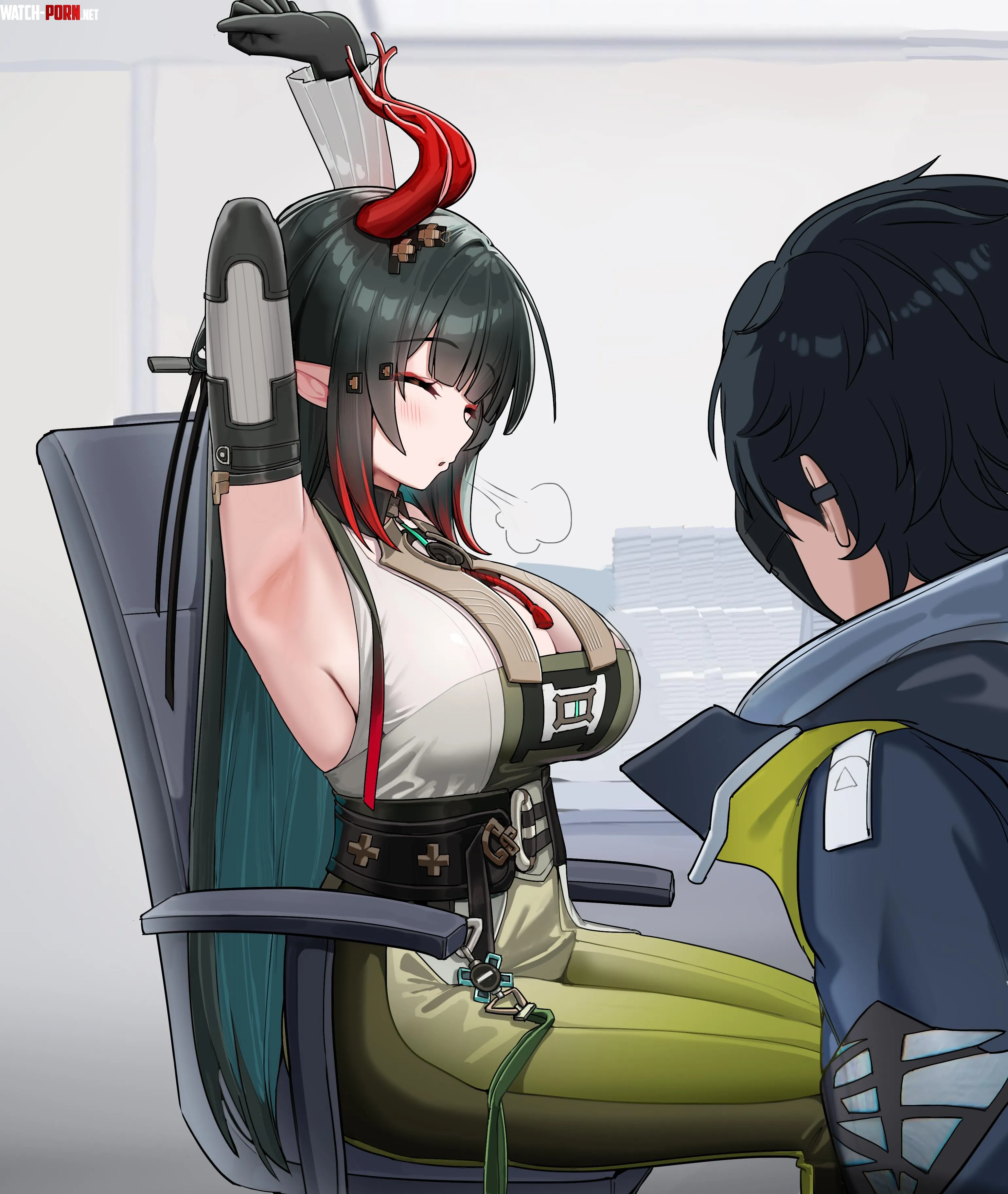 Zhuang Fangyi stretching (dishuitangni) [Arknights: Endfield] by TheRoySez