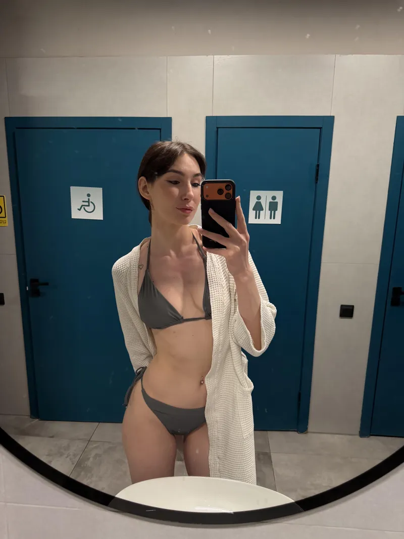 Thumbnail Quick Snap: Adventures in a Public Restroom Mirror Selfie by LunarDolls