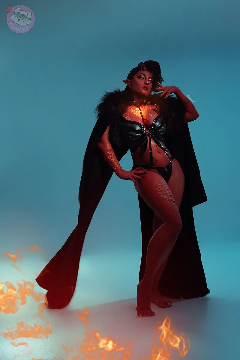 Thumbnail ZoeVolf Portrays Karlach Cosplay | cosplaygirls