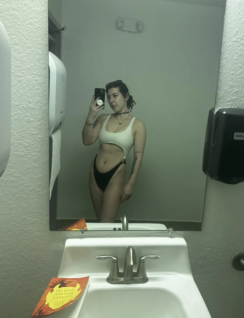 Thumbnail Swimwear Beauty: A Captivating Mirror Selfie by sirenskiss3