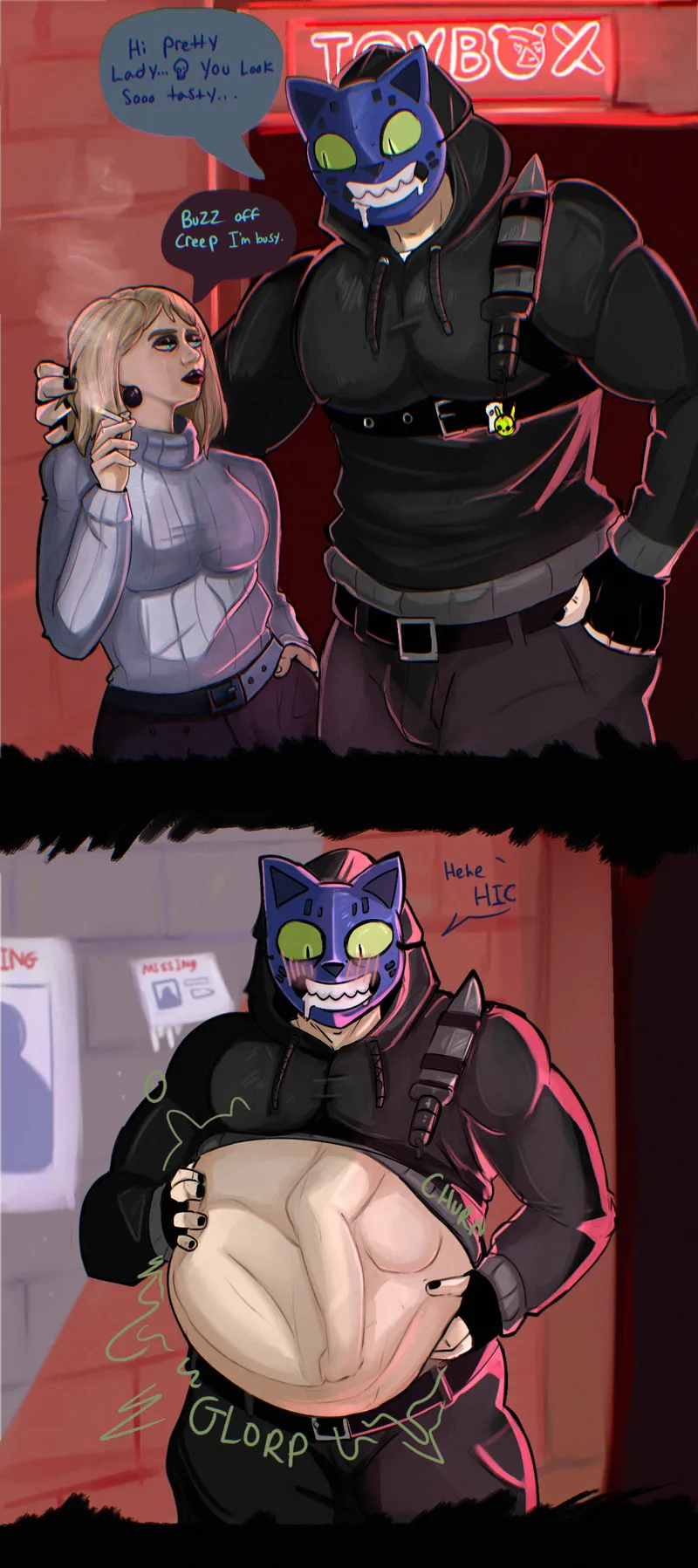Thumbnail Discover Clydethebot's Pretty Lady Comic by pornzlover | Vore