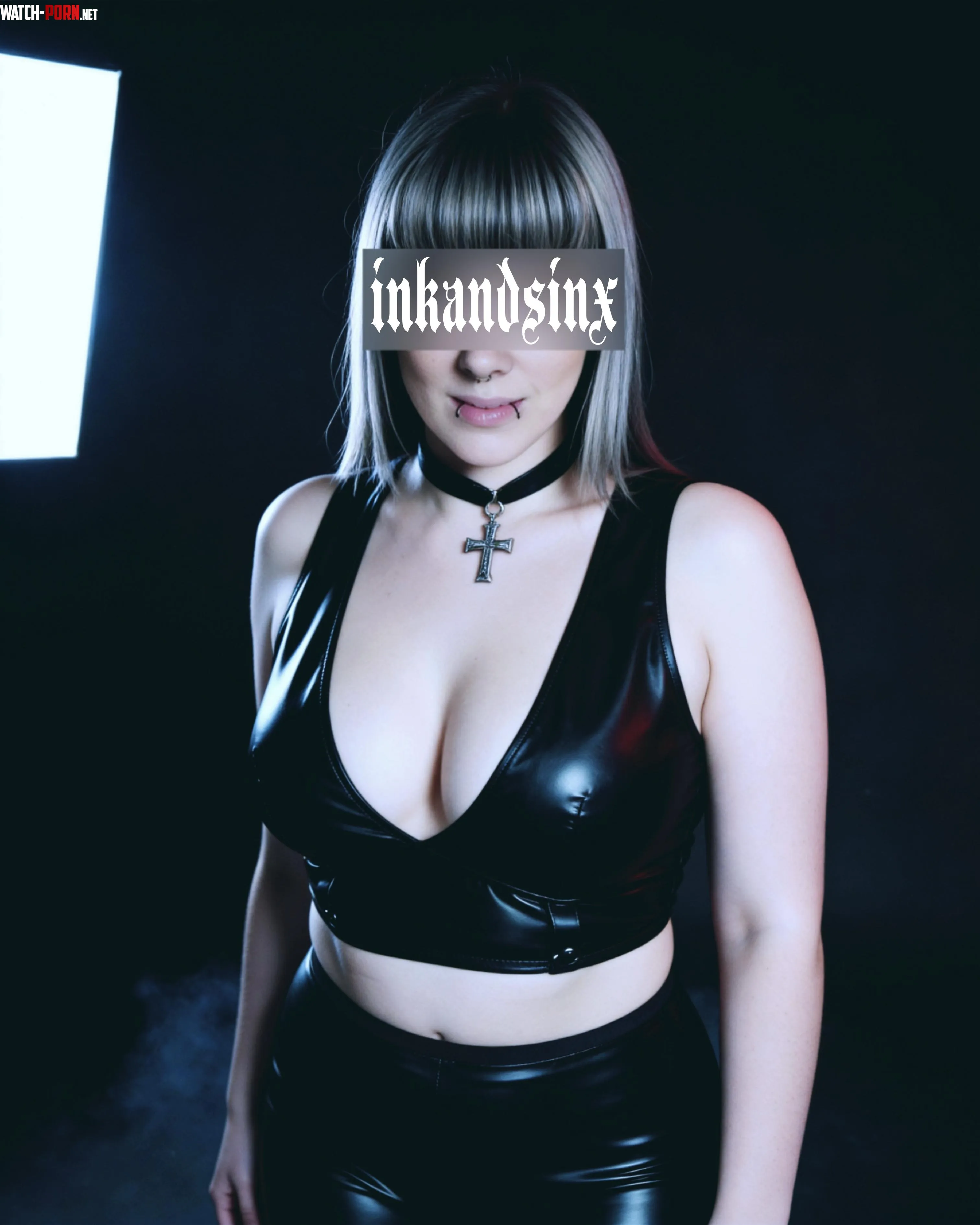 Recent shoot loved the dark Aesthetic and my tiddies in this top by inkandsinx