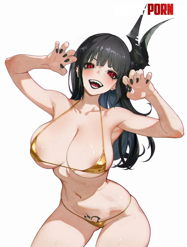 Behemoth in golden bikini [Nikke] by Elias_47