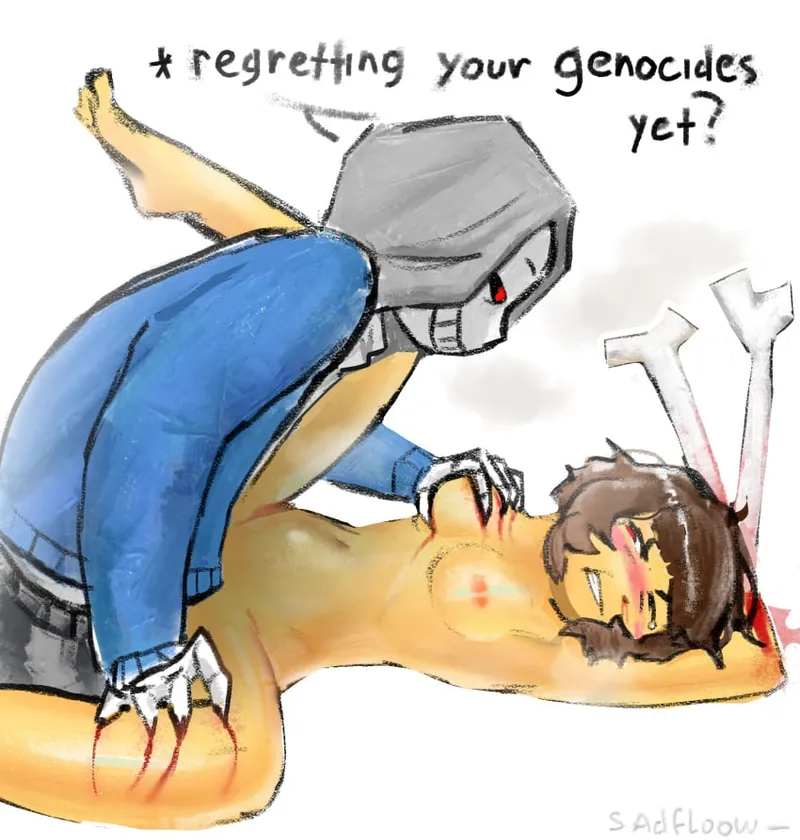 Thumbnail The Sad Tale of Dust Sans and Frisk by WeirdAndShameless | UnderTail Category
