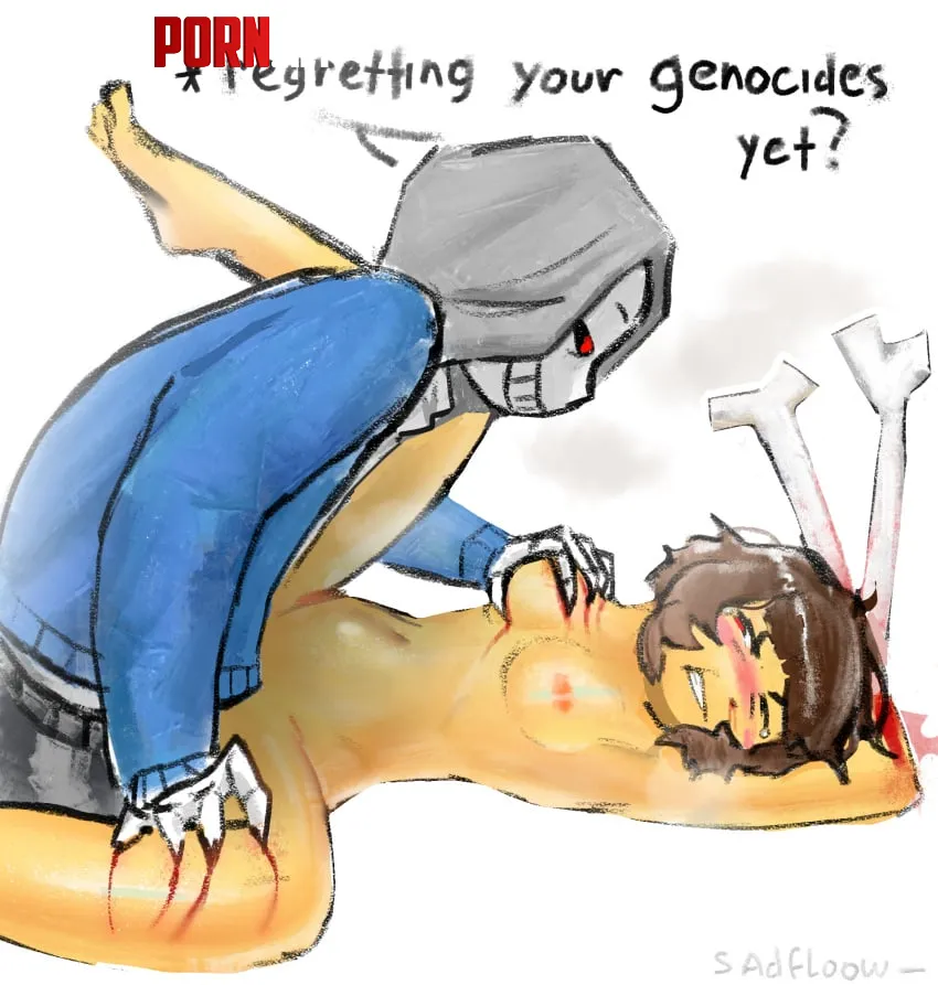 [Dust Sans] [Frisk[ (sadfloow) by WeirdAndShameless