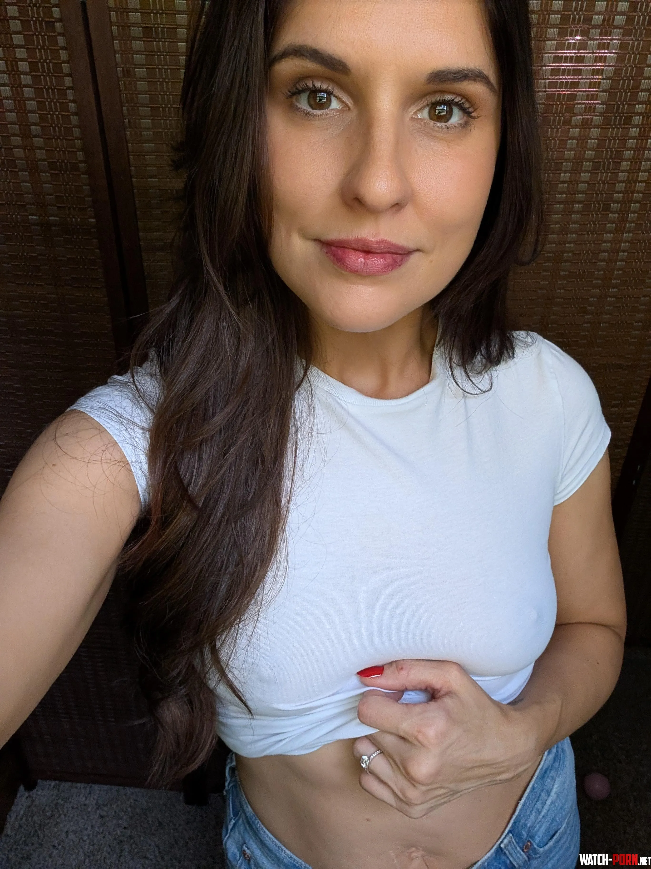 The stares turn me on when I go into public without a bra by barefootdriving