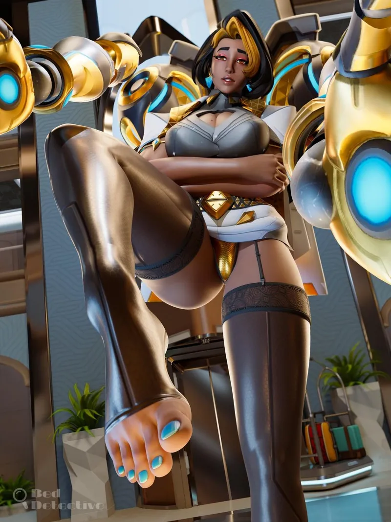 Thumbnail Overwatch's Domina in Rule34Feet by Kyoto709 - A Sensual Visual