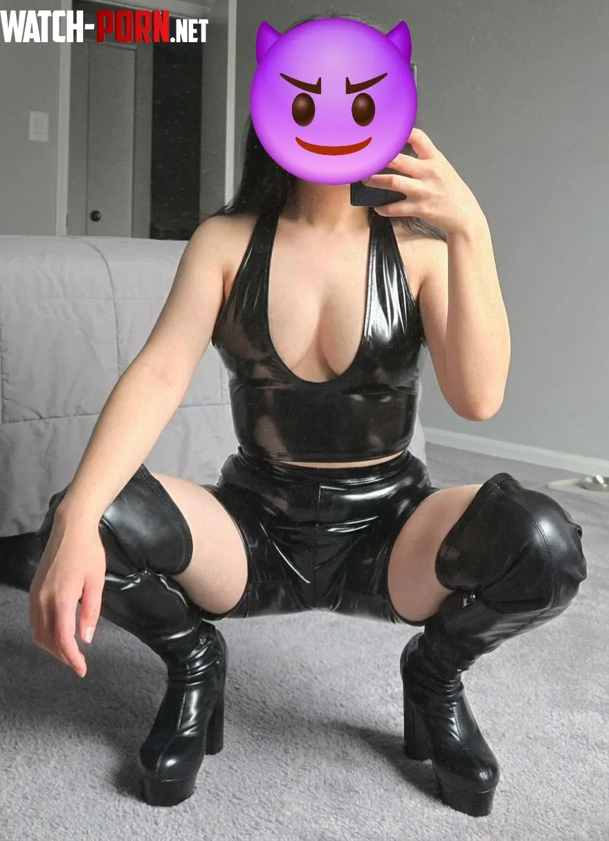What could be better than a petite asian in all leather by PetiteMoneyMaker