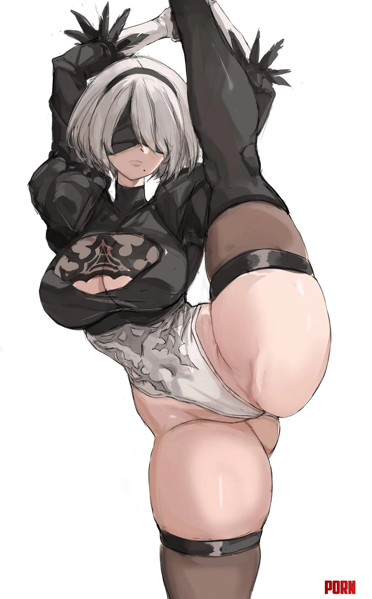 2B stretch (rakfork) [NieR Automata] by Silent_Steak_9540