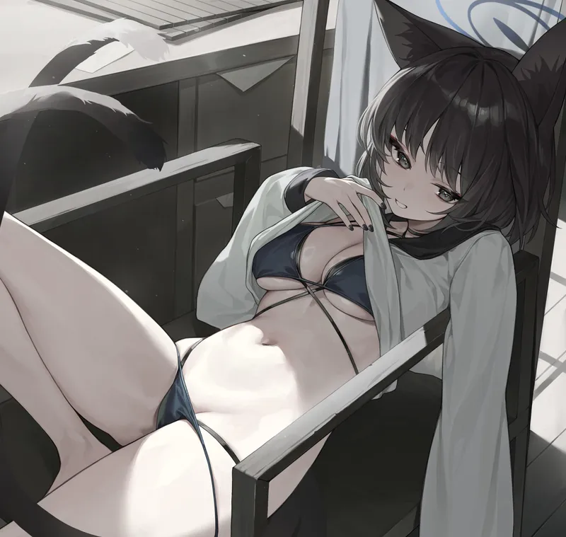 Thumbnail Kikyou Lying (Mokew_) in Blue Archive by That-Casual-Guy
