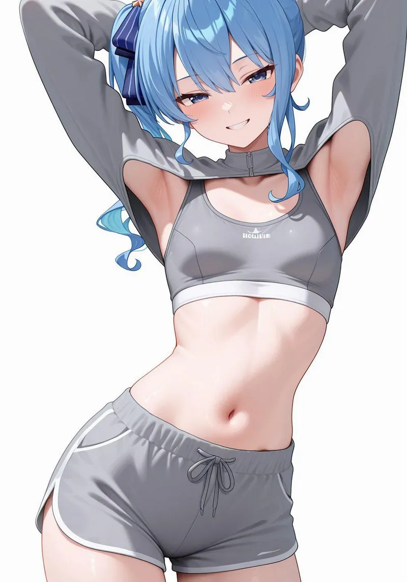 Thumbnail Suisei Hoshimachi Showing Midriff Vibes in Hololive by mattyhill420 in animemidriff Category