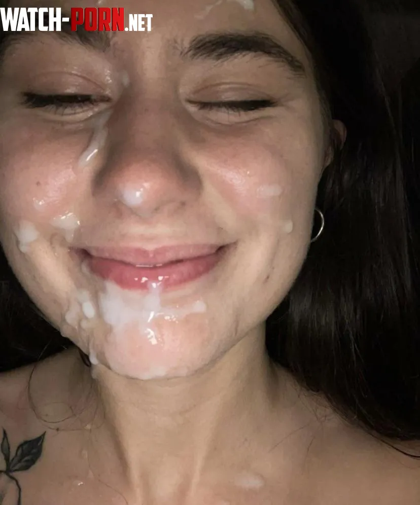 face full of love and lots of semen by Cloud-Kissez