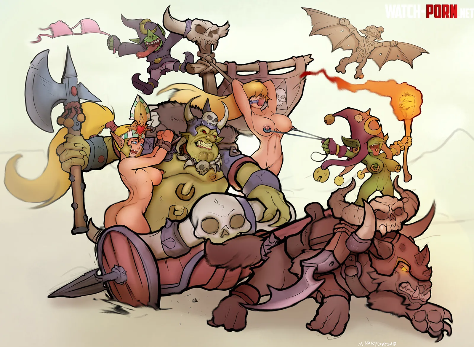 Grom the Paunch (markydaysaid) [Warhammer Fantasy] by EnigmusPrime