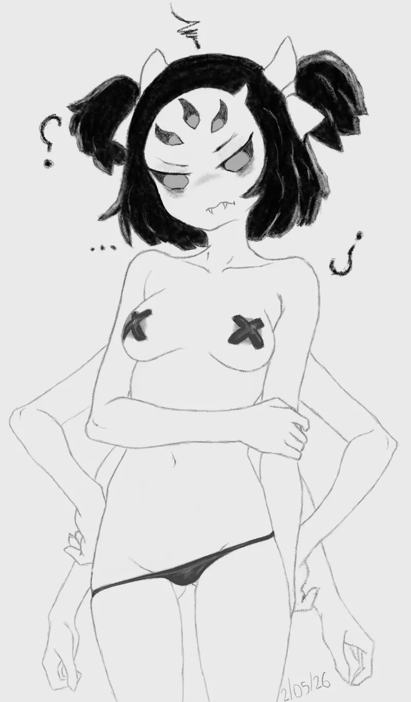 Thumbnail Silly Sketches of Muffet Revealed by Enjoyerofberkin in UnderTail