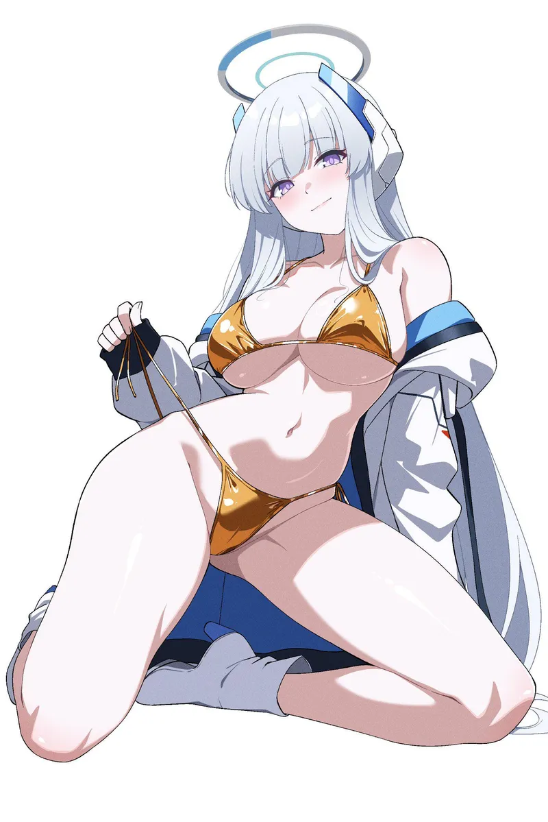 Thumbnail Golden Bikini Noa [Blue Archive] by konosubak | Thighdeology Trend