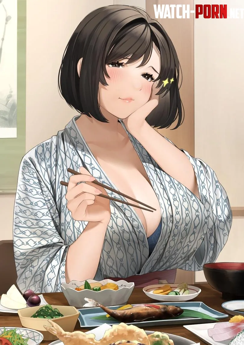 Dinner after taking bath feels so good by yunu_22