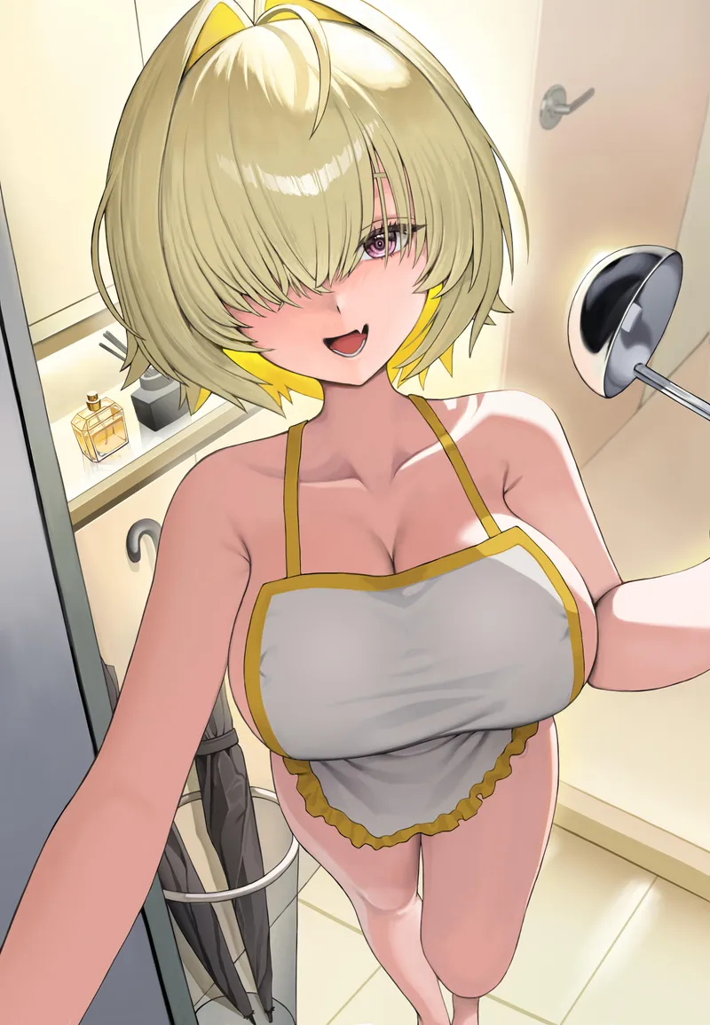 Thumbnail Alone_Gain4947's Elegg's Naked Apron Revealed in OppaiLove