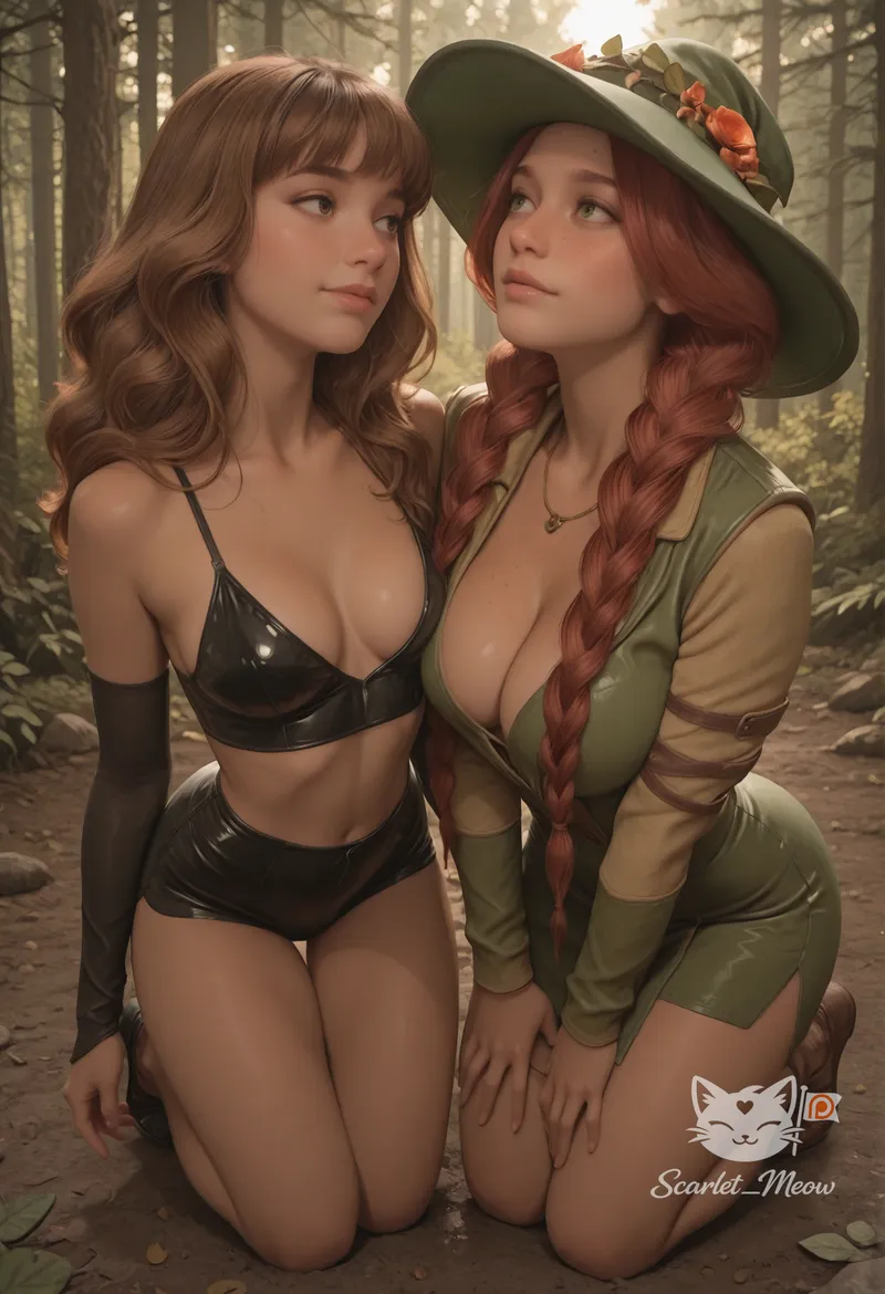 Thumbnail Hermione & Mirabel Garlick's Forbidden Encounter by Scarlet_Meow | harrypotterporn