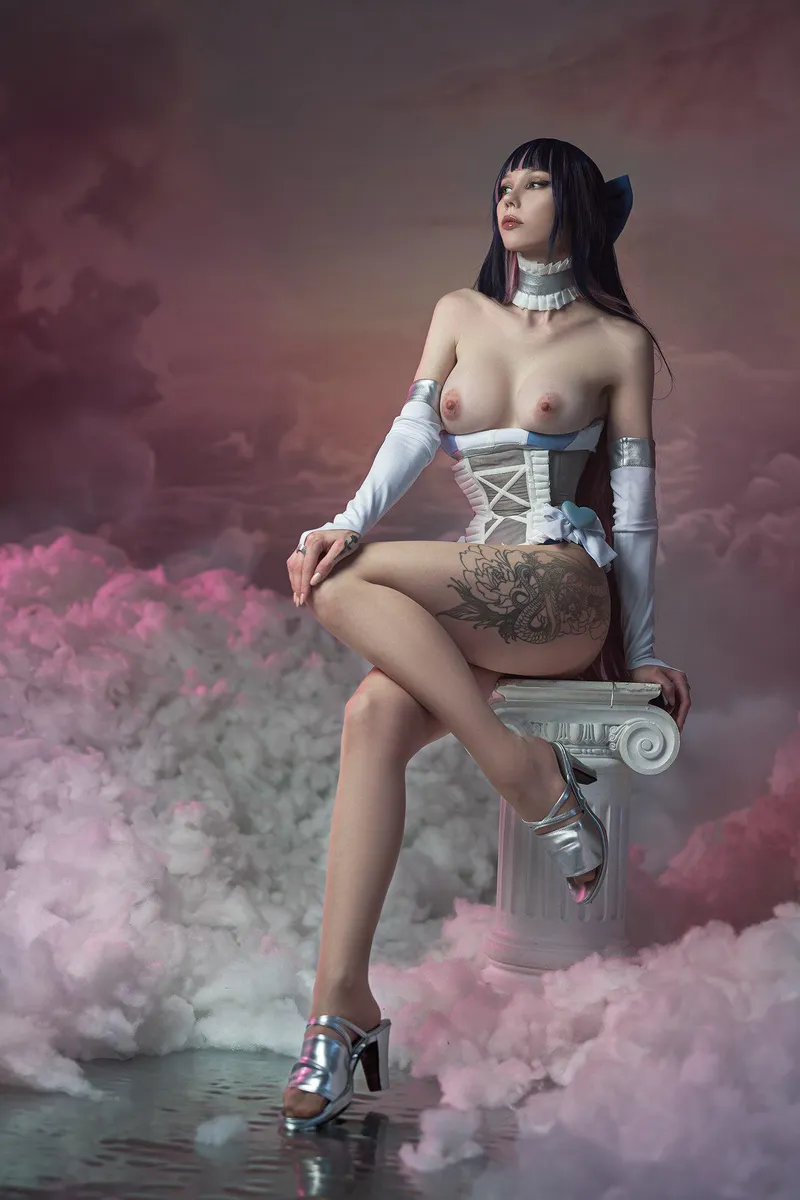 Thumbnail NSFW Cosplay Delight: Stocking from Panty and Stocking by Kaya Nohoshi | noxoryne