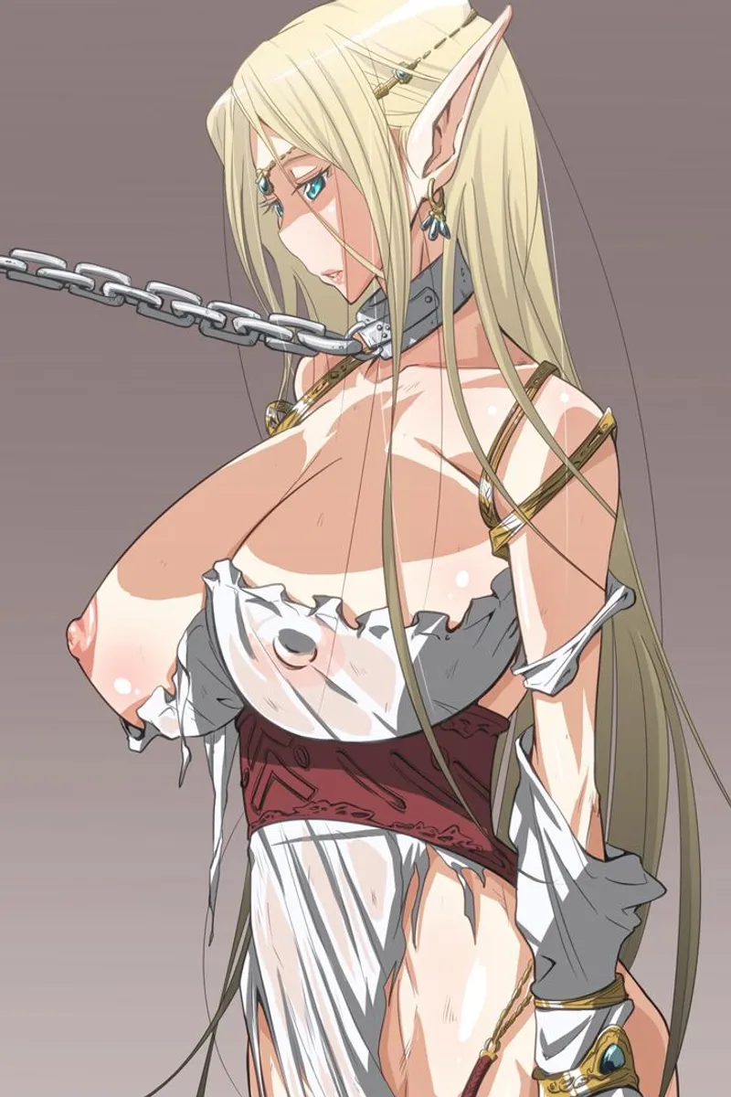 Thumbnail Captured Blonde Elf Girl - A Sensual Original by Attacking_Diarrhea